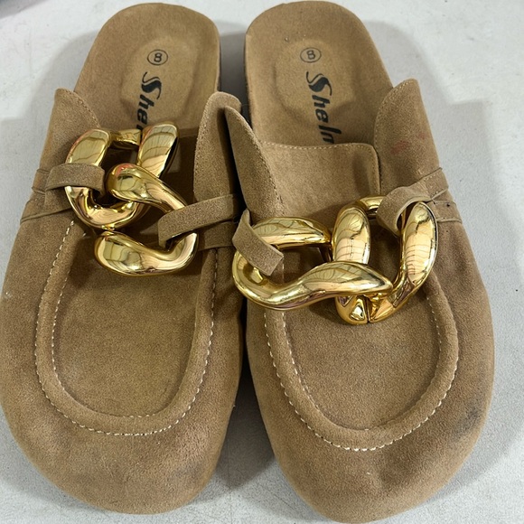 She In, size 8, tan and gold - Picture 1 of 3